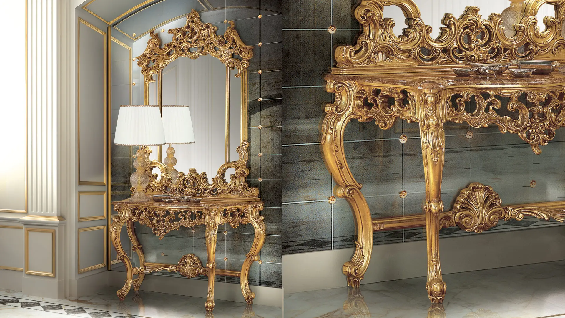 consolle stile barocco ambient