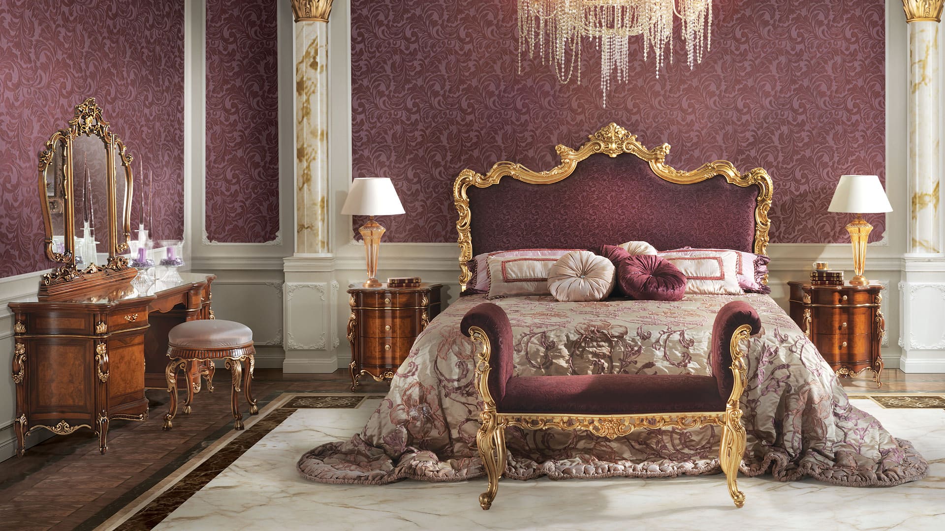 camera da letto barocco