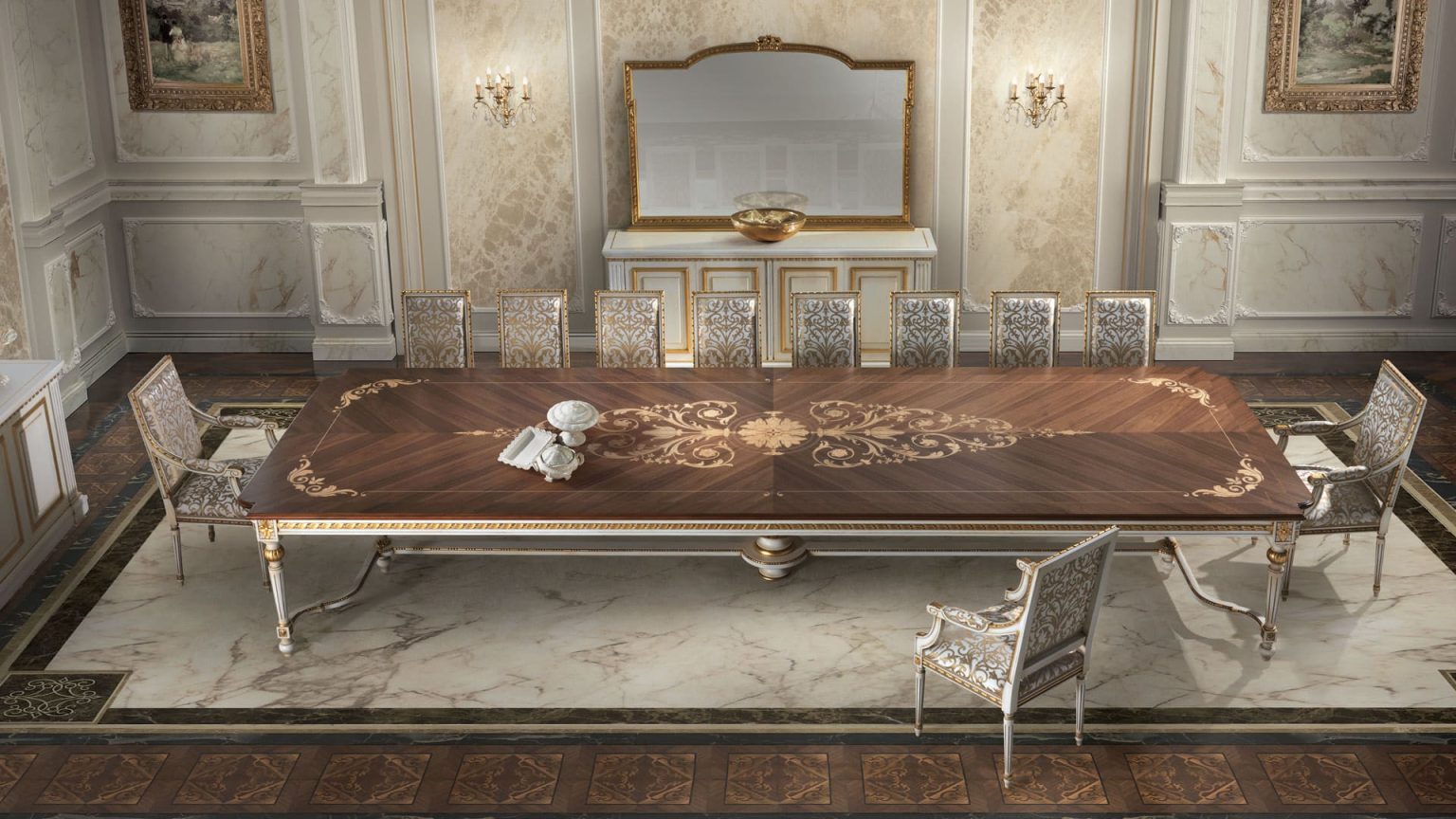 Louis XVI dining room - Cezanne | Angelo Cappellini & C. srl