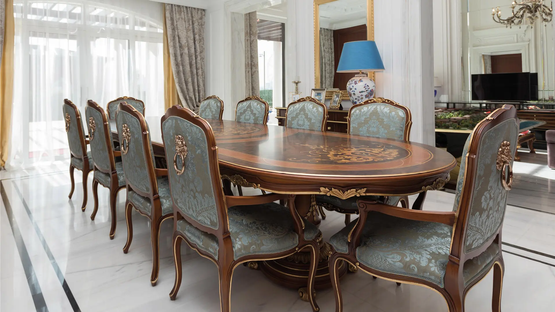 villa di lusso pranzo