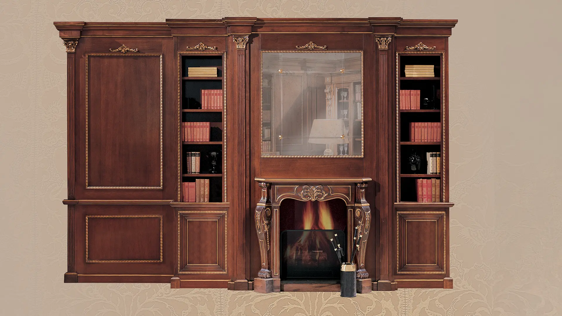 classic boiserie fireplace