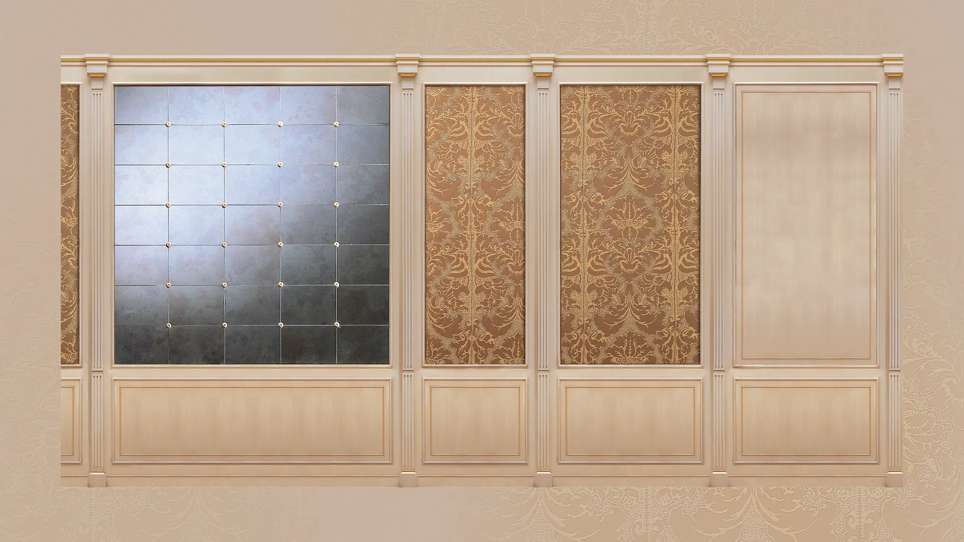 Bois-system03-1920x1080- classic boiserie with fabric