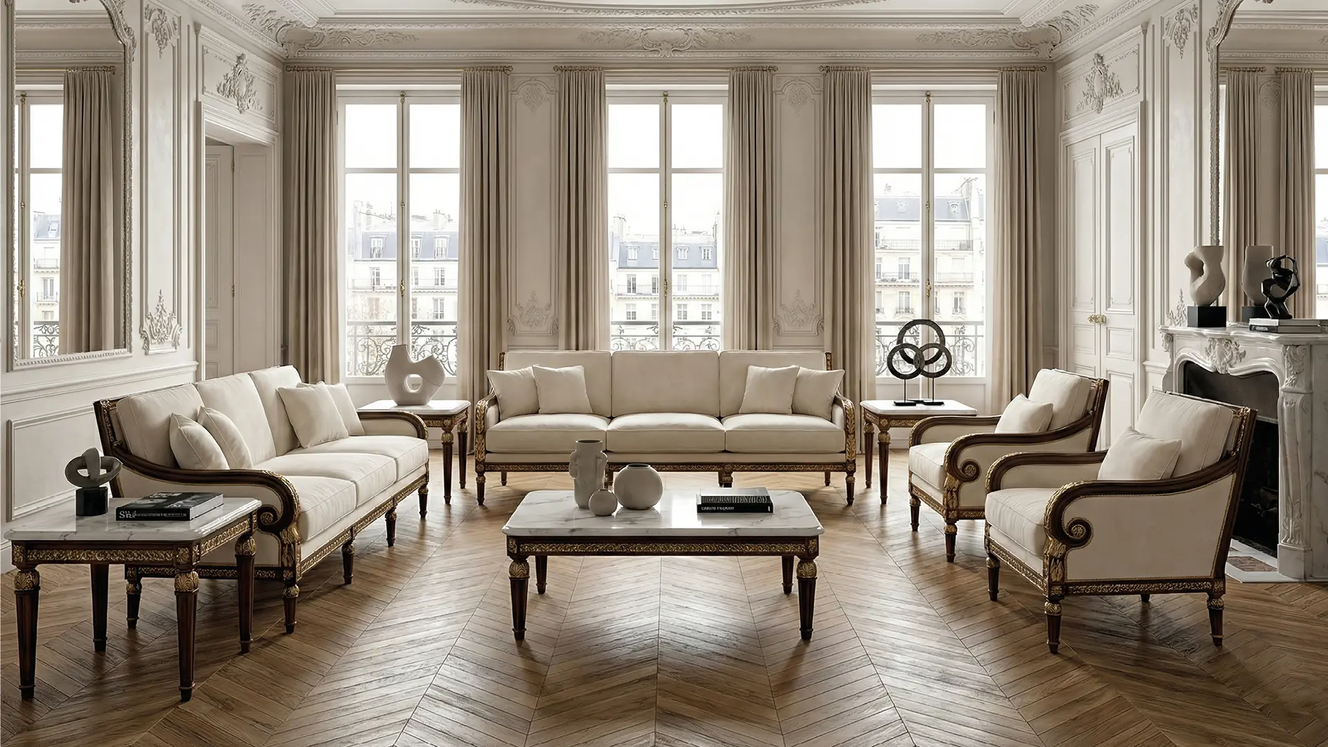 classic Louis XVI living room