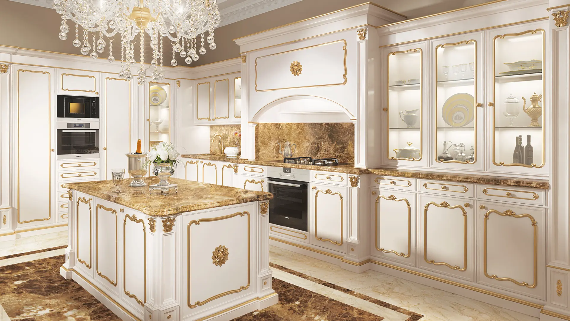 cucina classica intagli barocco