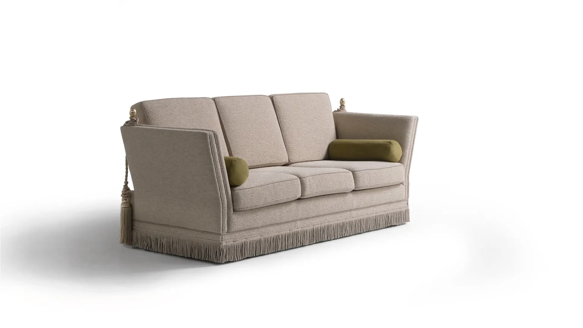 classic upholstered sofa side